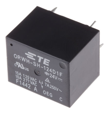 TE Connectivity - ORWH-SH-124D1F,000 - TE Connectivity 1-1721150-5 ˫ PCB װ Ǳ̵, 10 A, 24V dc		