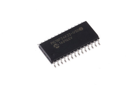 Microchip - PIC18F24K22-I/SO - Microchip PIC18F ϵ 8 bit PIC MCU PIC18F24K22-I/SO, 64MHz, 16 kB ROM , 256 B768 B RAM, SOIC-28		
