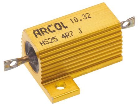 Arcol - HS25 4R7 J - Arcol HS25 ϵ HS25 4R7 J 25W 4.7 5%  尲װ̶ֵ, Ӷ, Ƿװ		