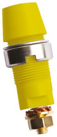 Schutzinger - SAB 6922 AU / GE - Schutzinger SAB 6922 AU / GE 黄色 4mm 插座, 1kV 32A, 镀金触点		