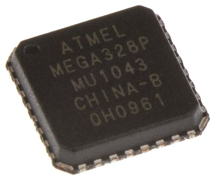 Microchip - ATMEGA328P-MU - Microchip ATmega ϵ 8 bit AVR MCU ATMEGA328P-MU, 20MHz, 1 kB32 kB ROM , 2 kB RAM, MLF-32		