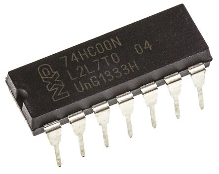 NXP - 74HC00N,652 - NXP 74HC00N 4 2 NAND ߼, 5.2mA, 2  6 VԴ, 14 PDIPװ		