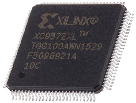 Xilinx - XC9572XL-10TQG100C - XC9572XL-10TQG100C, XC9500XLϵ ӿɱ߼豸 CPLD, 洢, 72굥Ԫ, 72 I/O, 4߼, ISP, 100 TQFPװ		
