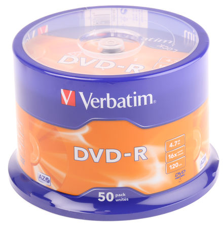 Verbatim - 43548 - Verbatim 4.7 GB 16X DVD, DVD-R , 50 װ		