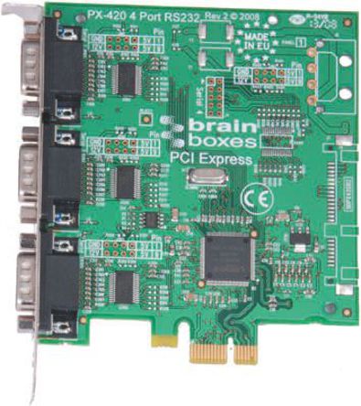 Brainboxes - PX-431 - Brainboxes 3˿ RS232 а Low Profile PCI Express, 921.6kbit/s		