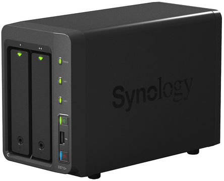 Synology - DS713+ - Synology DiskStation DS713+  總Ӵ洢 (NAS), 2 ߼, 1 x USB 2.02 x USB 3.0 ˿		