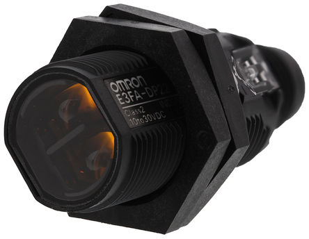 Omron - E3FADP22 - Omron 300 mm ɫ LED Դ Բ״  紫 E3FADP22, PNP, 4  M12 , IP67, IP69K		