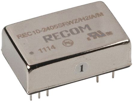 Recom - REC10-243.3SRWZ/H2/A/M - Recom REC10 ϵ 10W ʽֱ-ֱת REC10-243.3SRWZ/H2/A/M, 9  36 V ֱ, 3.3V dc, 2A, 2kV dcѹ, 84%Ч, DIPװ		