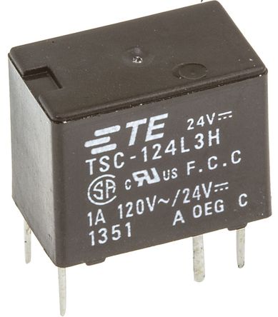 TE Connectivity - TSC-124L3H000 - TE Connectivity TSC-124L3H000 ˫ PCB װ Ǳ̵, 24V dc		