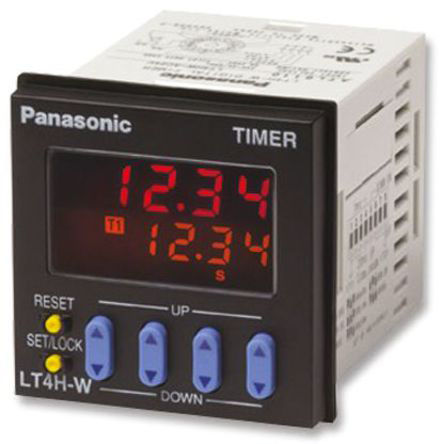 Panasonic - LT4HW-AC240VS - Panasonic ๦ ʱ̵ LT4HW-AC240VS, 99.99 s  9999 h, ˫, 2, SPDT, 100  240 V 		