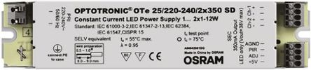 Osram - OTe 25/220-240/2x350 SD - Osram LED  OTe 25/220-240/2x350 SD, 198  264 V, 34V, 350mA, 24W		