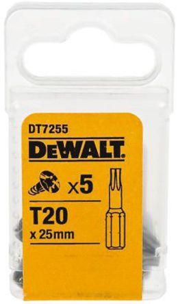 DeWALT - DT7255R-QZ - Dewalt 5װ T20 Ťתͷ DT7255R-QZ, Torx ͷͷ		