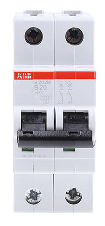 ABB - 2CDS272001R0205 - ABB System M Pro S200 ϵ 2 20 A MCB ΢Ͷ· 2CDS272001R0205, 10 kA Ͽ, B բ		
