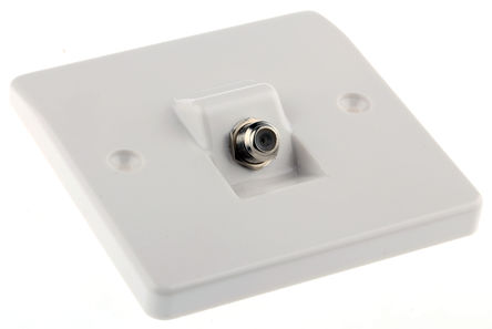 MK - K3525 WHI - MK 1路 同轴插座 K3525 WHI		