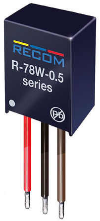 Recom - R-78W3.3-0.5 - Recom R-78W ϵ 16W ֱ - ֱѹ R-78W3.3-0.5, 6.5  32V dc, 3.3V dc, 6  500mA (1) , 88%Ч		