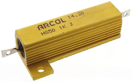 Arcol - HS50 1K J - Arcol HS50 ϵ HS50 1K J 50W 1k 5%  尲װ̶ֵ, Ӷ, Ƿװ		