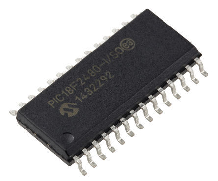 Microchip - PIC18F2480-I/SO - Microchip PIC18F ϵ 8 bit PIC MCU PIC18F2480-I/SO, 40MHz, 16 kB256 B ROM , 768 B RAM, SOIC-28		