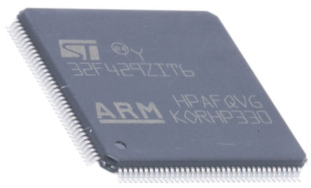 STMicroelectronics - STM32F429ZIT6 - STM32F ϵ STMicroelectronics 32 bit ARM Cortex M4 MCU STM32F429ZIT6, 180MHz, 2048 kB ROM , 256 kB RAM 2xUSB, LQFP-144		