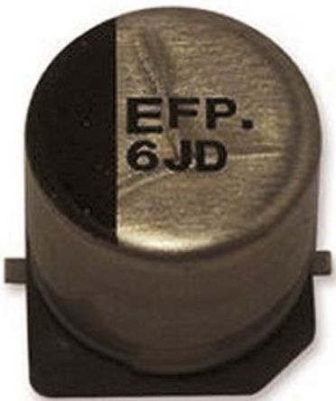 Panasonic - EEEFP1E101AP - Panasonic FP SMD ϵ 25 V ֱ 100F SMD  EEEFP1E101AP, 20%ݲ, 180m(ֵ), +105C, Eװ		