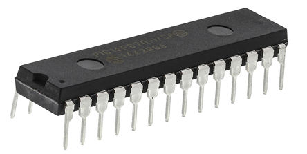 Microchip - PIC16F870-I/SP - Microchip PIC16F ϵ 8 bit PIC MCU PIC16F870-I/SP, 20MHz, 2K x 14 ֣64 x 8  ROM , 128 B RAM, SPDIP-28		