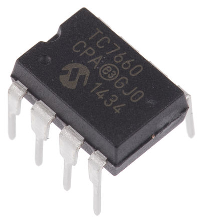 Microchip - TC7660CPA - Microchip TC7660CPA ֱ-ֱת, 1.5  10 V, 8 PDIPװ		