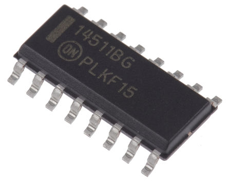 ON Semiconductor - MC14511BDG - ON Semiconductor MC14511BDG Ƿ , 3  18 VԴ, 16 SOICװ		