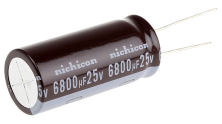 Nichicon - UPW1E682MHD - Nichicon PW ϵ 25 V ֱ 6800F ͨ  UPW1E682MHD, 20%ݲ, +105C		