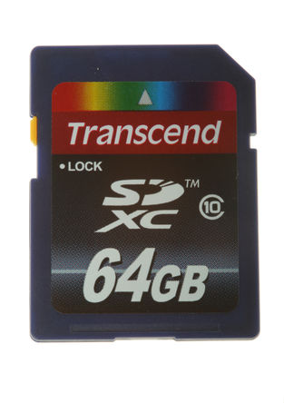 Transcend - TS64GSDXC10 - Transcend 64 GB SDXC		