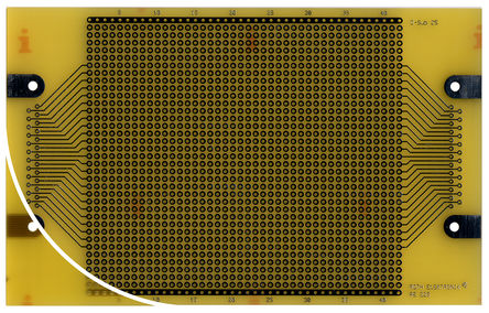 Roth Elektronik - RE225-LF - Roth Elektronik RE225-LF,  DIN 41652 Eurocard PCB, FR4ȼ, 35 x 42, 1mmֱ, 2.54 x 2.54mm׼, 160 x 100 x 1.5mm		