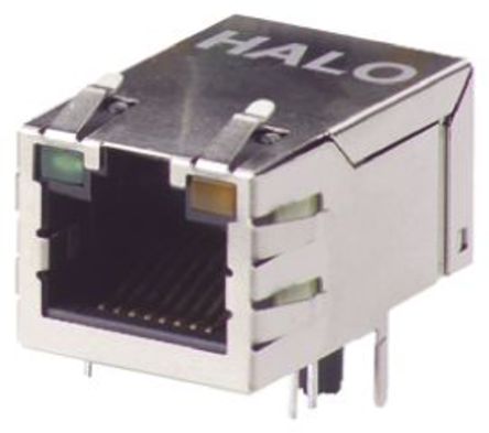 Halo Electronics - HFJT1-1G16-L12RL - Halo Electronics FastJack ϵ RJ45 UTP RJ HFJT1-1G16-L12RL		