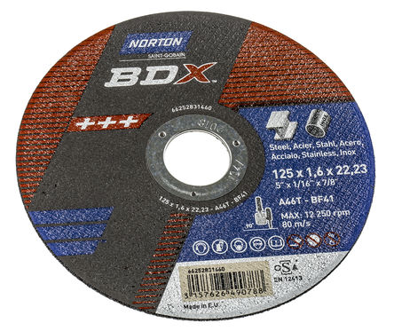 Norton - 66252831460 - Norton Cutting Disc ϵ BDX  и 66252831460, 125mmֱ		