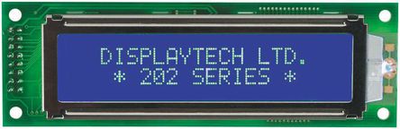Displaytech - 202A-CC-BC-3LP - Displaytech ͸ ĸ LCD ɫʾ 202A-CC-BC-3LP, LED, 220ַ		