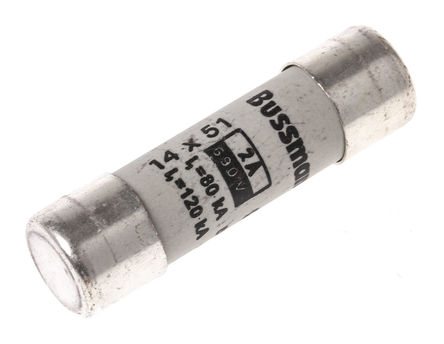 Cooper Bussmann - C14G2 - Cooper Bussmann 2A 管式熔断器 C14G2, 14 x 51mm		