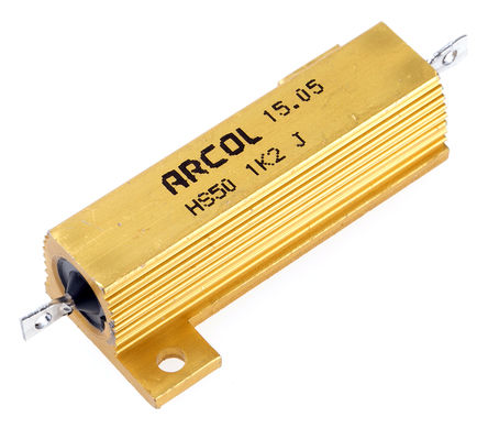 Arcol - HS50 1K2 J - Arcol HS50 ϵ HS50 1K2 J 50W 1.2k 5%  尲װ̶ֵ, Ӷ, Ƿװ		