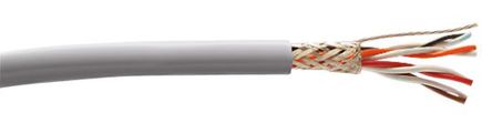 Alpha Wire - B963043 GE321 - Alpha Wire PRO-TEKT? ϵ Ѻ  ɫ PVC  4  ˫ ҵ B963043 GE321, 24 AWG		