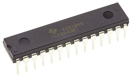 Texas Instruments - TLC5940NT - Texas Instruments TLC5940NT 16 16 LED , 3.3 V5 V, 28 PDIPװ		