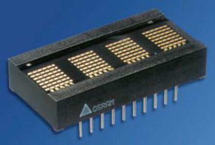OSRAM Opto Semiconductors - PD3537 - Osram Opto 4ַ ĸ 7 x 5 ɫ LED ʾ PD3537, 0.1 mcd/, 6.86mmַ, ͨװװ		