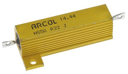 Arcol - HS50 R22 J - Arcol HS50 ϵ HS50 R22 J 50W 220m 5%  尲װ̶ֵ, Ӷ, Ƿװ		