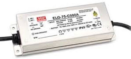 Mean Well - ELG-75-C500A - Mean Well ELG-75-C ϵ LED  ELG-75-C500A, 150V, 500mA, 75W		