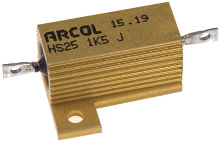 Arcol - HS25 1K5 J - Arcol HS25 ϵ HS25 1K5 J 25W 1.5k 5%  尲װ̶ֵ, Ӷ, Ƿװ		