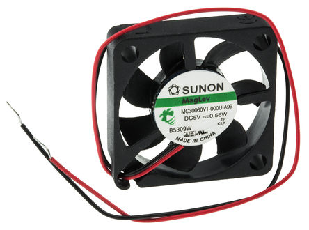 Sunon - MC30060V1-000U-A99 - Sunon MC ϵ 0.56W 5 V ֱ  MC30060V1-000U-A99, 8.33m3/h, 9500rpm, 30 x 30 x 6.9mm		