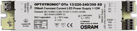 Osram - OTe 13/220-240/350 SD - Osram LED  OTe 13/220-240/350 SD, 198  264 V, 34V, 350mA, 12W		