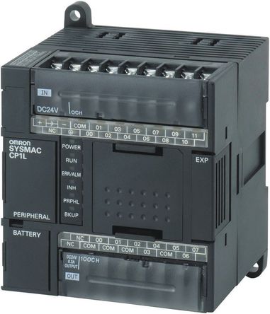 Omron - CP1L-L20DT1-D - Omron CP1L ϵ PLC CPU CP1L-L20DT1-D, USB, 5000 , 20 I/O ˿, DIN찲װ, 20.4  26.4 V ֱ		