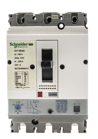 Schneider Electric - GV7RE220 - Schneider Electric TeSys GV7R ϵ 132  220 A 3 綯· GV7RE220, 8 kAϿ, 690 V 		