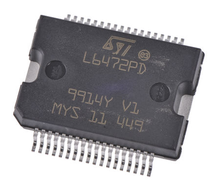 STMicroelectronics - L6472PD - STMicroelectronics  IC L6472PD, Stepper, 3A, 512kHz, 8  45 V		