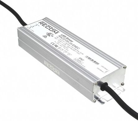 Recom - RACD100-36-PSE - Recom LED  RACD100-36-PSE, 90  130 V , 26  36V, 0  2.8A, 100W		