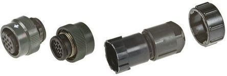 JAE - JN1DS04FK1 - JAE 4路 电缆安装 直向 连接器 插头 JN1DS04FK1, 母触点		