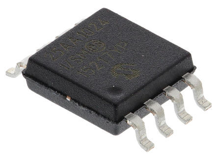 Microchip - 25AA1024-I/SM - Microchip 25AA1024-I/SM  EEPROM 洢, 1Mbit, 8bit, SPIӿ, 250ns, 1.8  5.5 V, 8 SOIJװ		