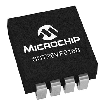 Microchip - SST26VF016B-104V/SM - Microchip SST26VF016B-104V/SM оƬ, 16Mbit (2M x 8 λ), SPIӿ, 2.7  3.6 V, 8 SOIJװ		
