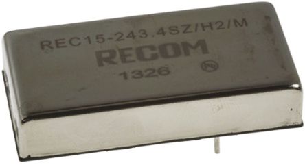 Recom - REC15-243.4SZ/H2/M - Recom REC15 ϵ 15W ʽֱ-ֱת REC15-243.4SZ/H2/M, 9  36 V ֱ, 3.4V dc, 3A, 2kV dcѹ, 84  85%Ч		
